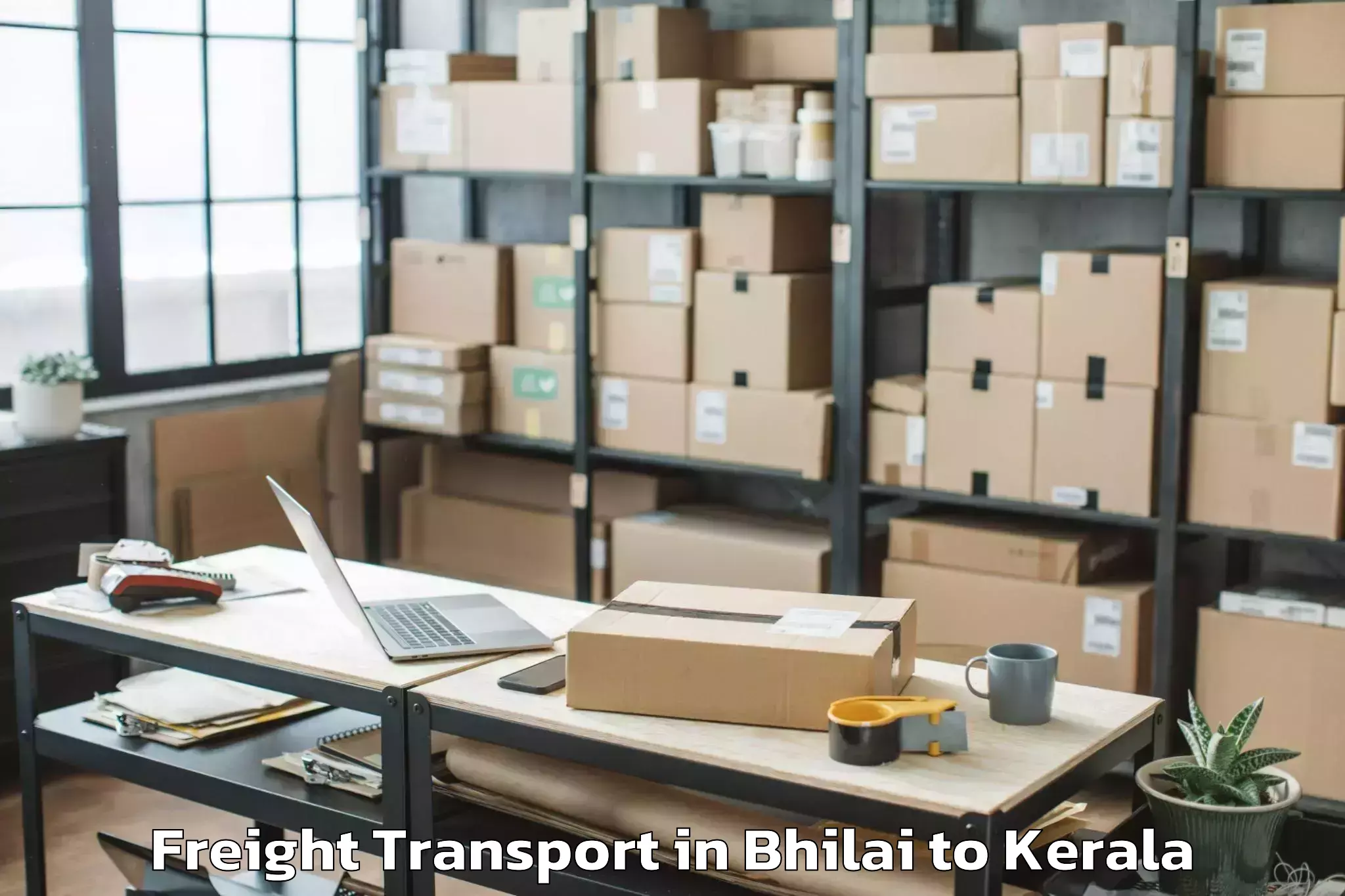 Book Your Bhilai to Anjumoorthy Freight Transport Today